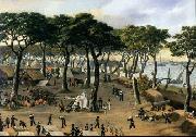 Candido Lopez Representation of the Brazilian Army at Curuzu during the War of the Triple Alliance. Spain oil painting artist